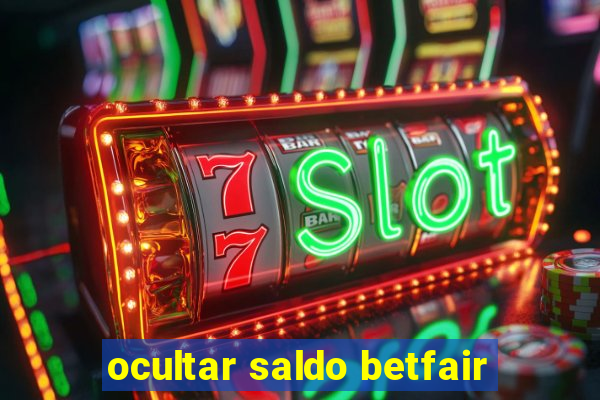 ocultar saldo betfair